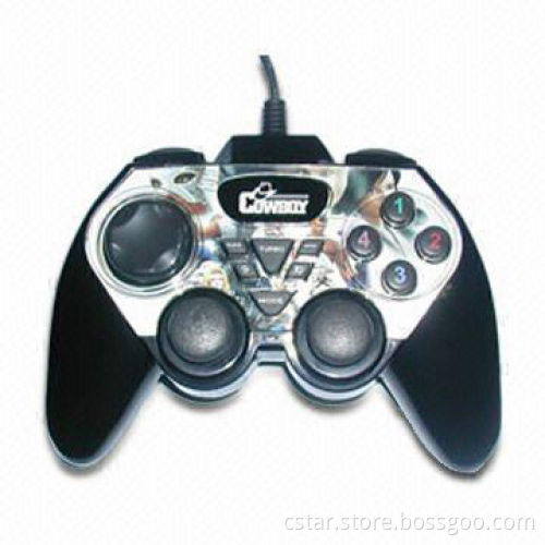 USB Vibration Joypad, Made of Marco and Rubber Handle Materials for Maximum Comfort